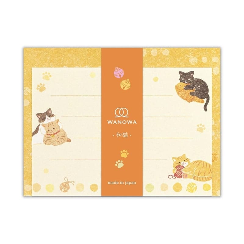 Mini Briefpapier & Umschlag Katze
