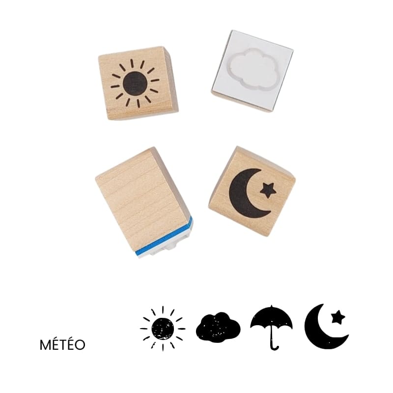 Mini Tampon Japonais Bullet Journal - Météo