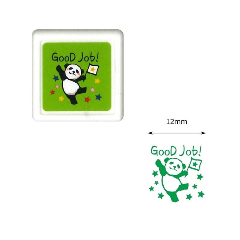 Japanische Mini-Stempel Panda - Good Job