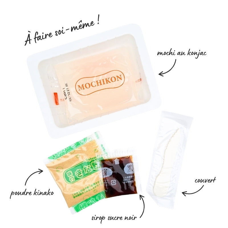 Mochikon Gelée de Konjac Sucre noir & Kinako