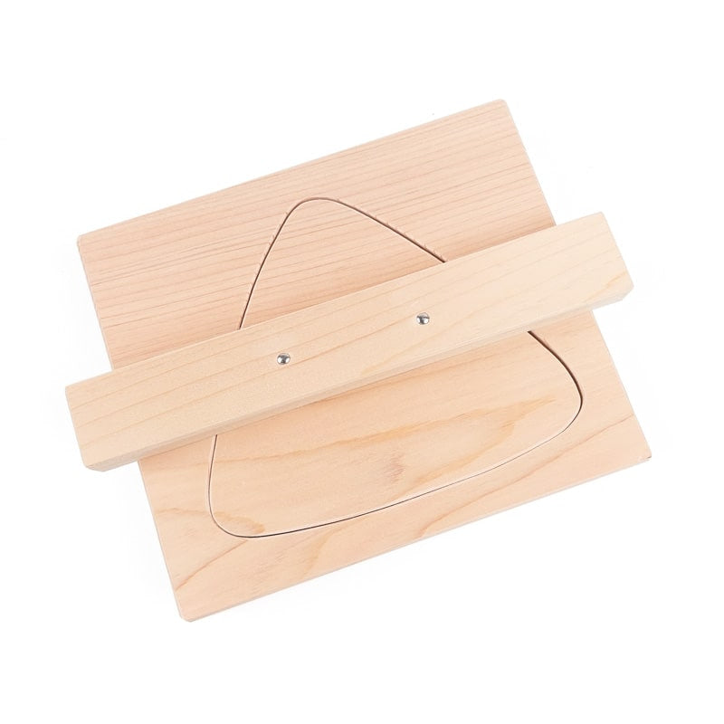 XL-Onigiri-Backform Zypressenholz