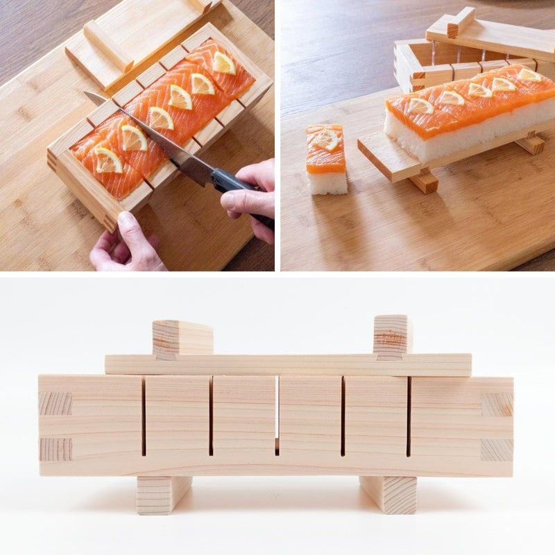 Sushi-Form aus Zypressenholz