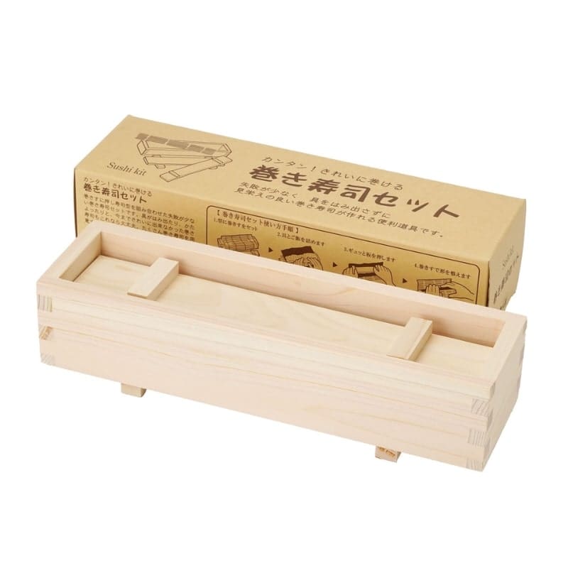 Sushi-Form aus Hinoki & Bambusmatte