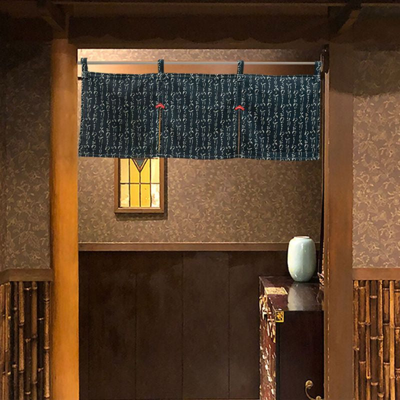 Noren Japanisch Kurz Iroha - 85 x 30 cm