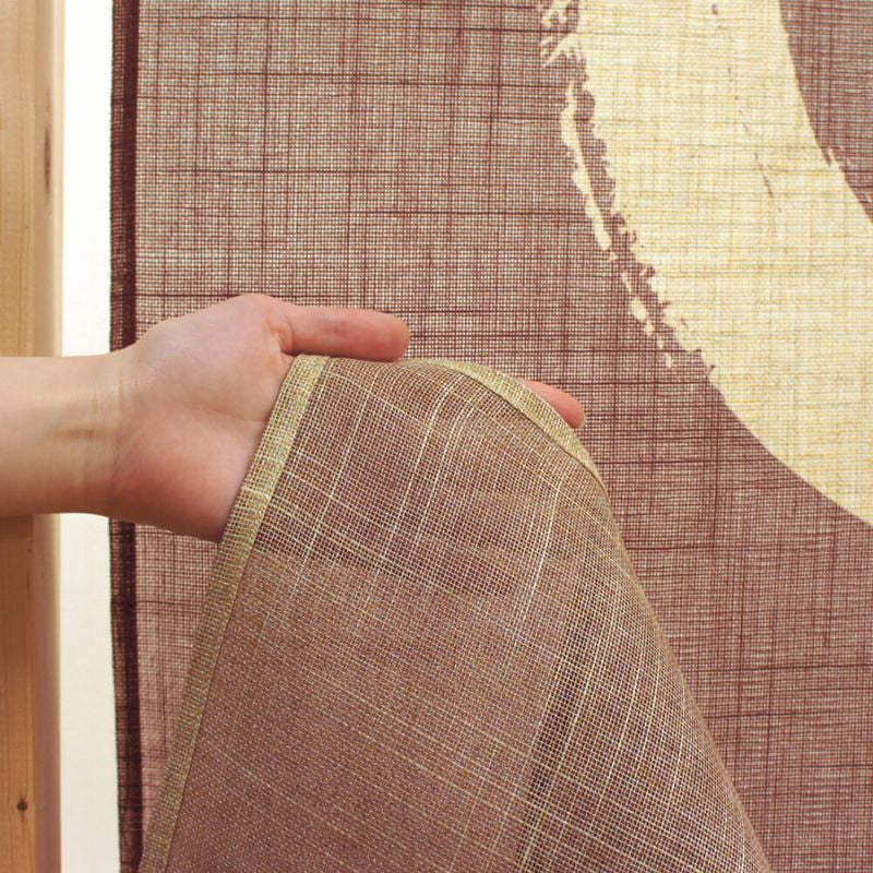 Noren Japanisch Enso Braun - 85 x 150 cm