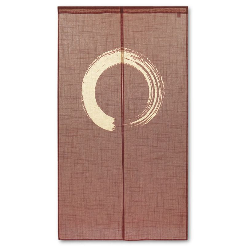 Noren Japanisch Enso Braun - 85 x 150 cm