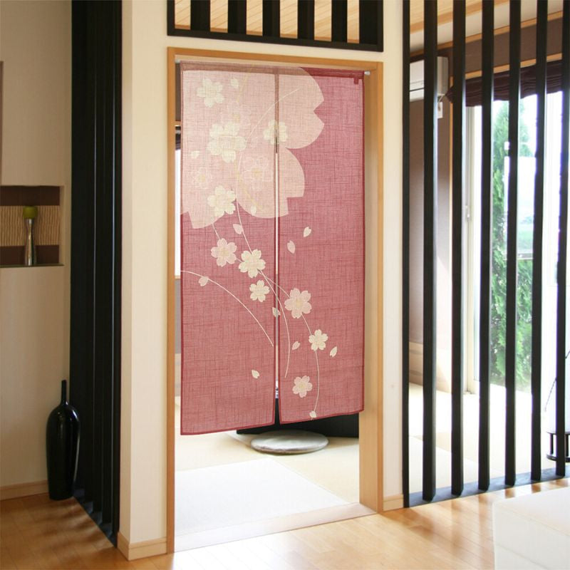 Japanischer Noren Sakura-Blume - 85 x 150 cm