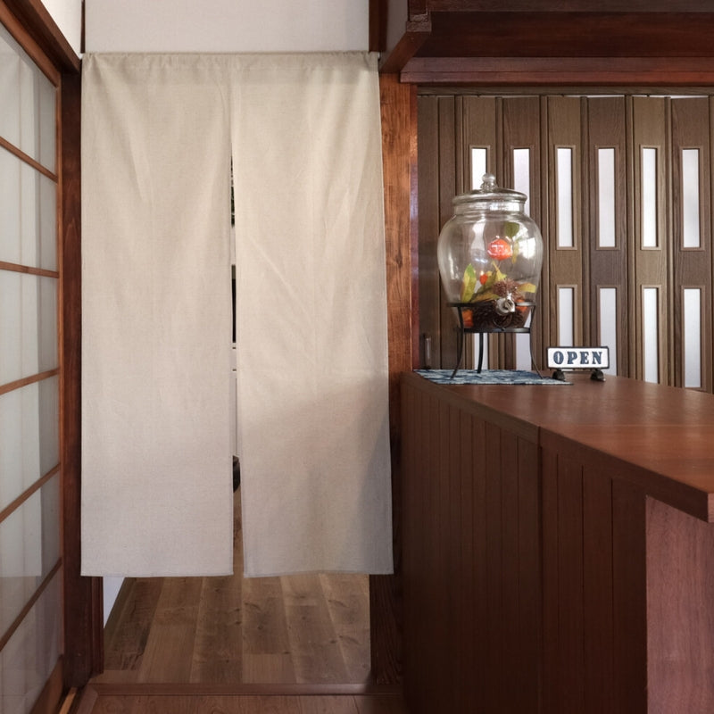 Noren Japanischer Naturleinen - 85 x 150 cm
