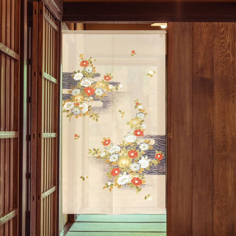 Japanischer Noren Tsubaki - 85 x 150 cm
