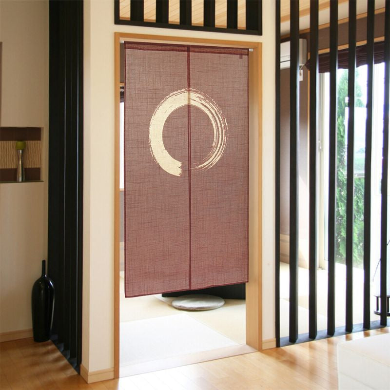 Noren Vorhang Enso Braun 85 x 150 cm
