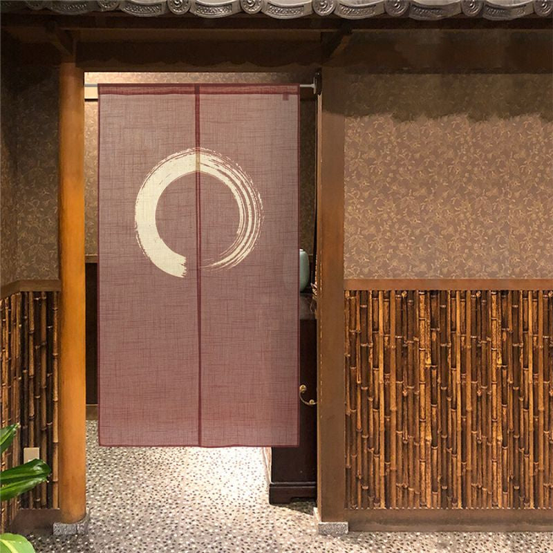 Noren Vorhang Enso Braun 85 x 150 cm