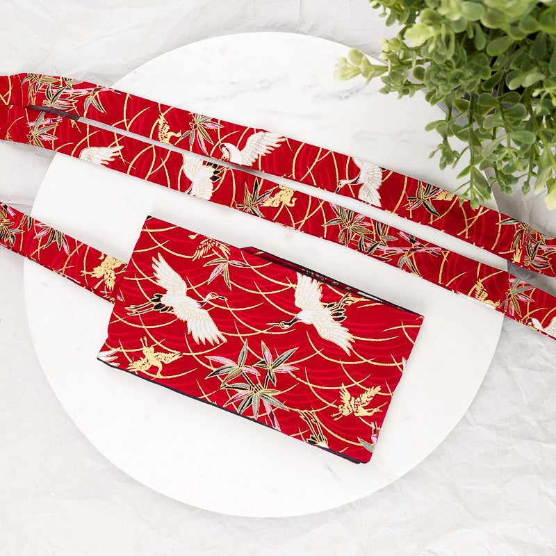 Obi Gürtel Rot - Tsuru