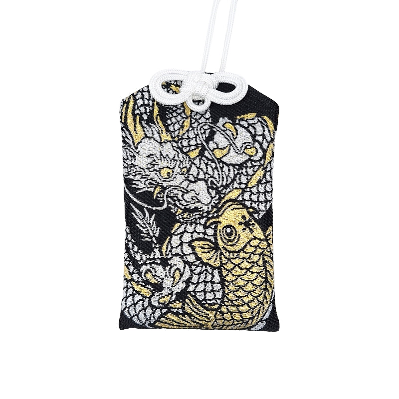 Japanischer Omamori Drache & Karpfen