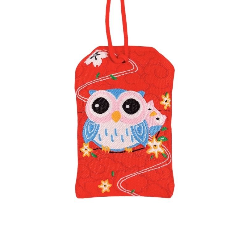 Omamori Kawaii Rot - Eule