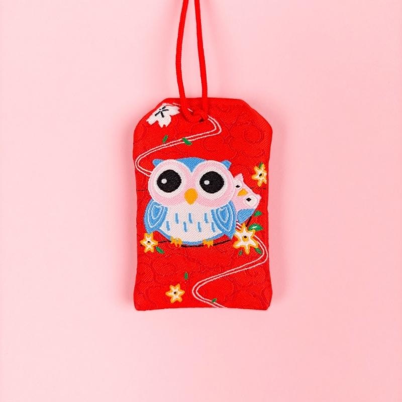 Omamori Kawaii Rot - Eule