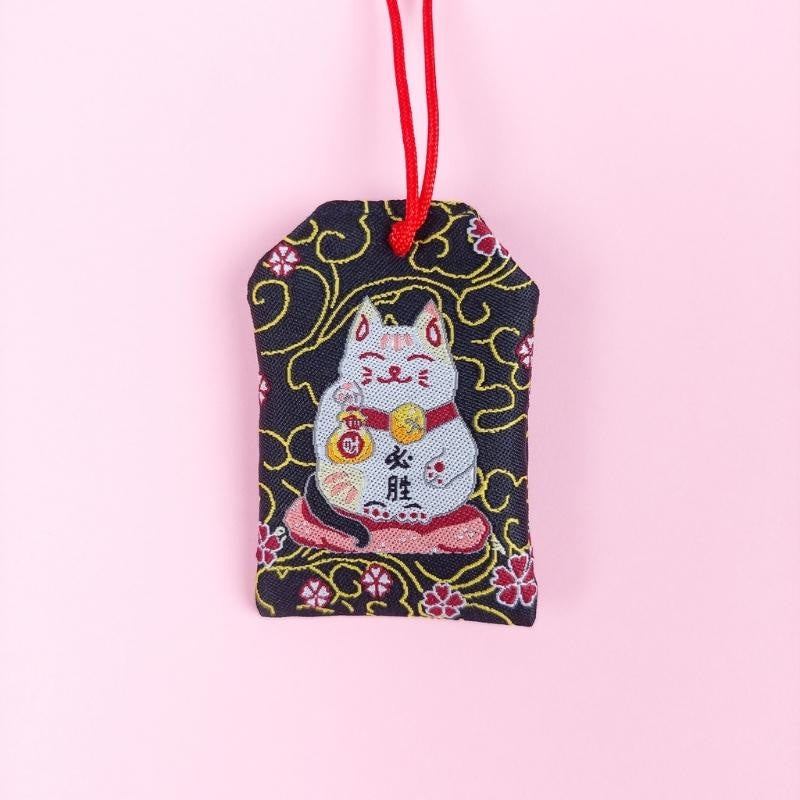 Omamori Schwarz - Maneki Neko