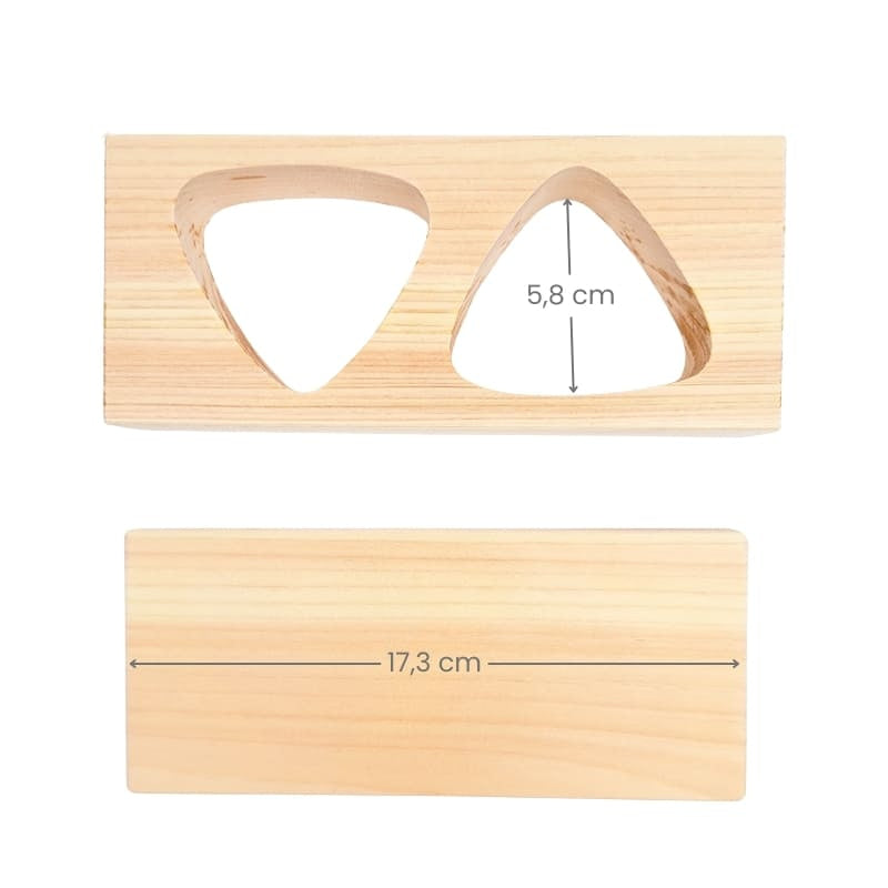 Onigiri-Form Duo Holz Hinoki