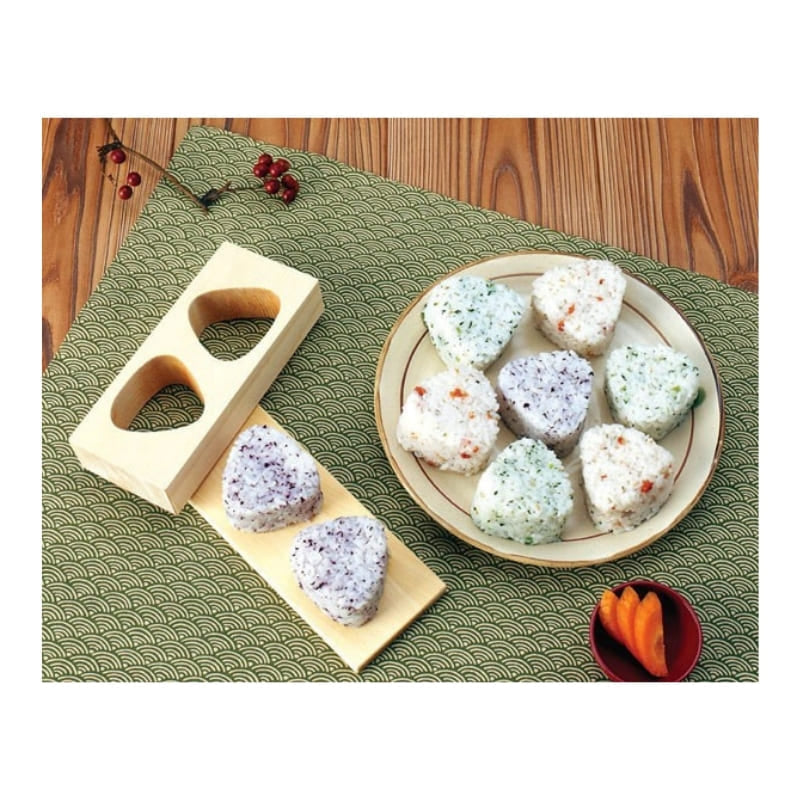 Onigiri-Form Duo Holz Hinoki