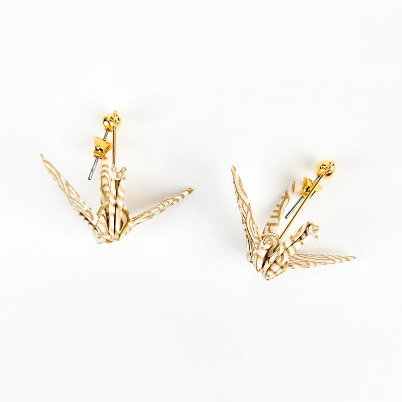 Origami-Ohrringe Gold