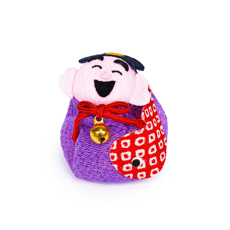 Otedama-Puppe Japanisch Chirimen Ebisu