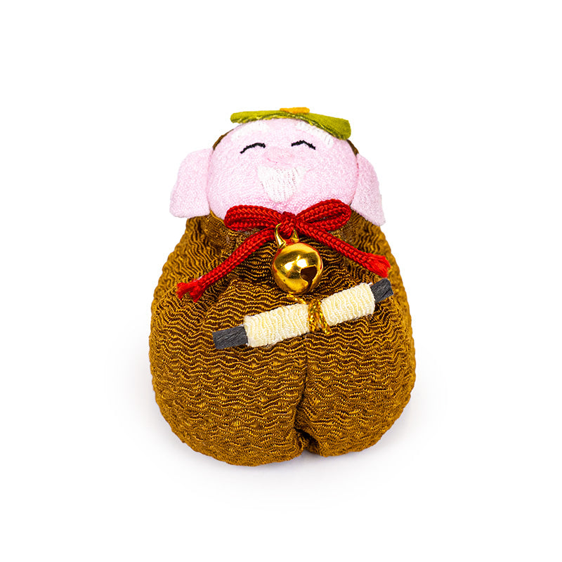 Otedama-Puppe Japanisch Chirimen Jurojin