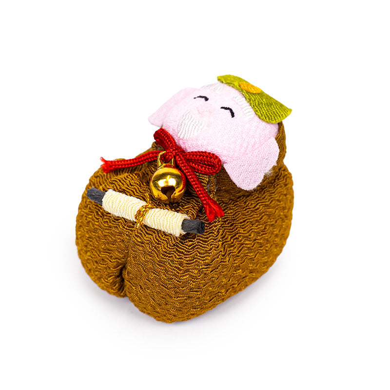 Otedama-Puppe Japanisch Chirimen Jurojin