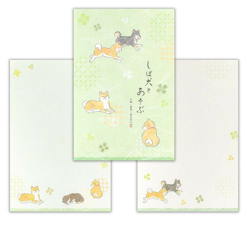 Japanisches Briefpapier Shiba Inu