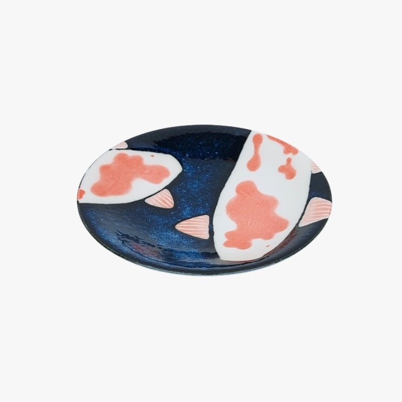 Kleiner japanischer Teller Koi-Karpfen