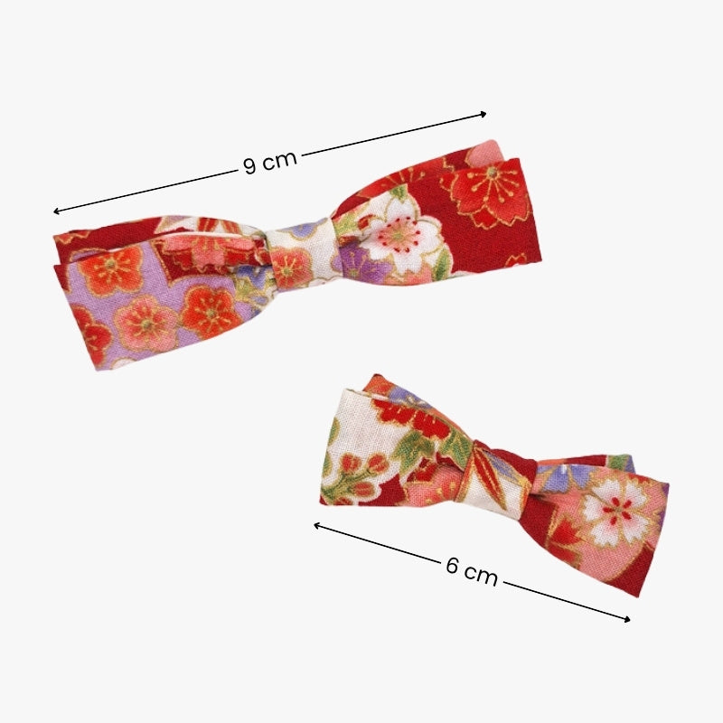 Kleine japanische Haarspange Rot