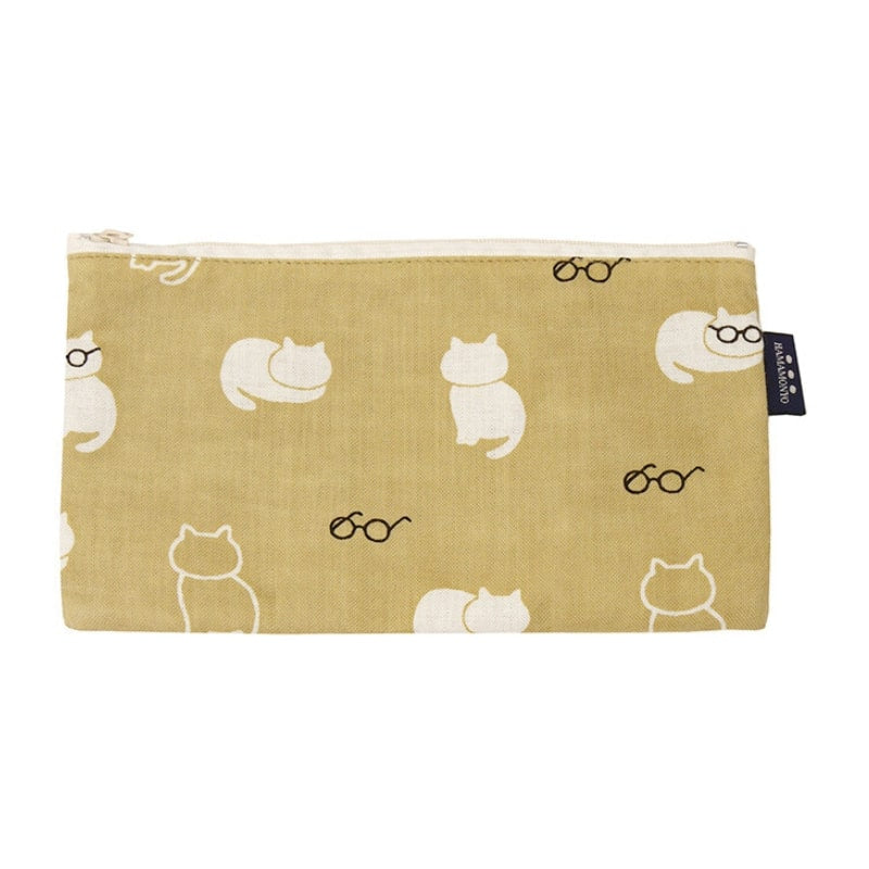 Japanisches Täschchen Katze Beige