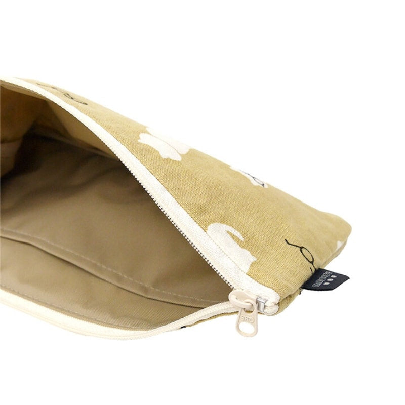 Japanisches Täschchen Katze Beige