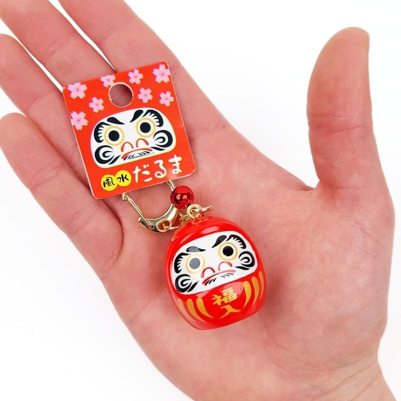 Schlüsselanhänger Grand Daruma - Farbe nach Wahl