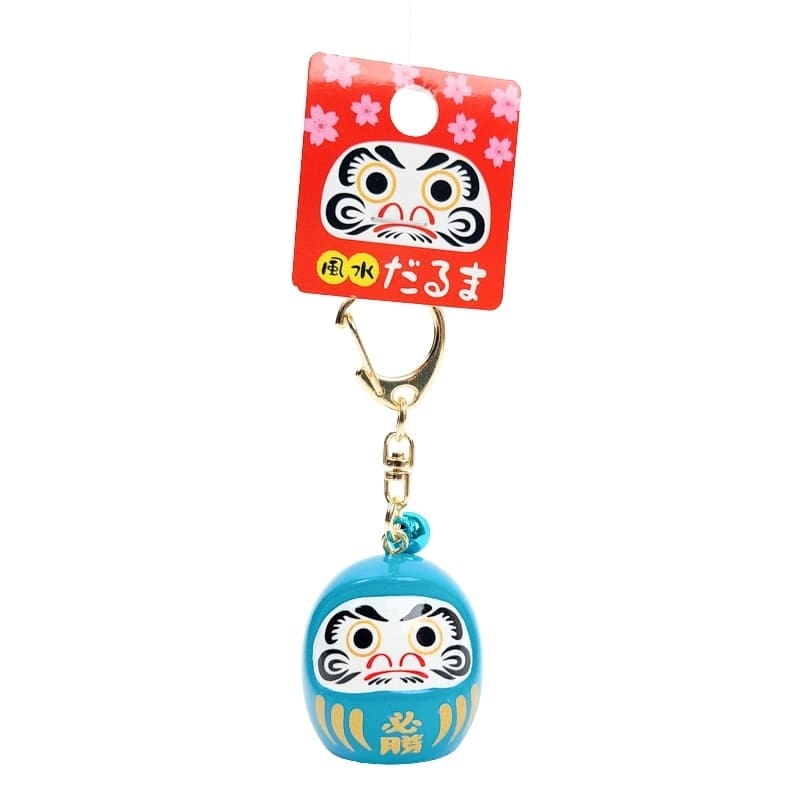 Schlüsselanhänger Grand Daruma - Farbe nach Wahl - Blau