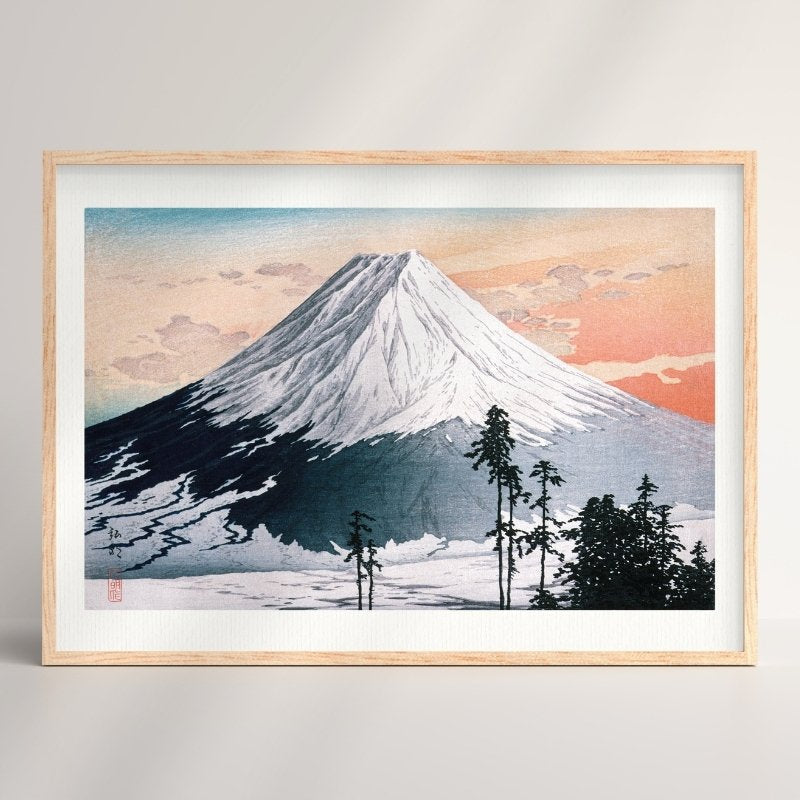 Poster - Mount Fuji Stempel A3