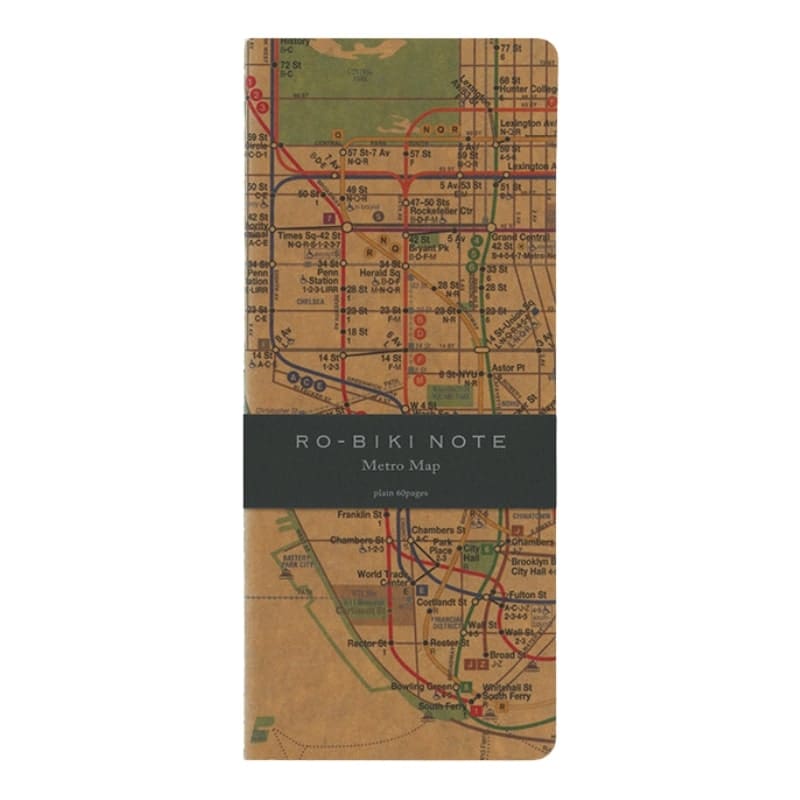 Ro-Biki Notizbuch - U-Bahn-Karte
