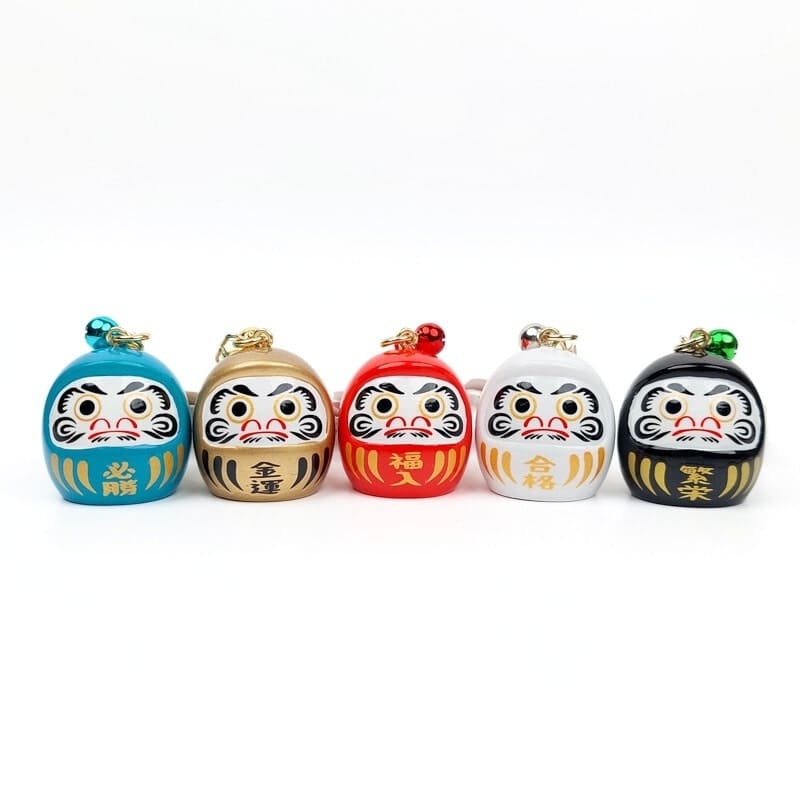 Schlüsselanhänger Daruma - Farbe nach Wahl