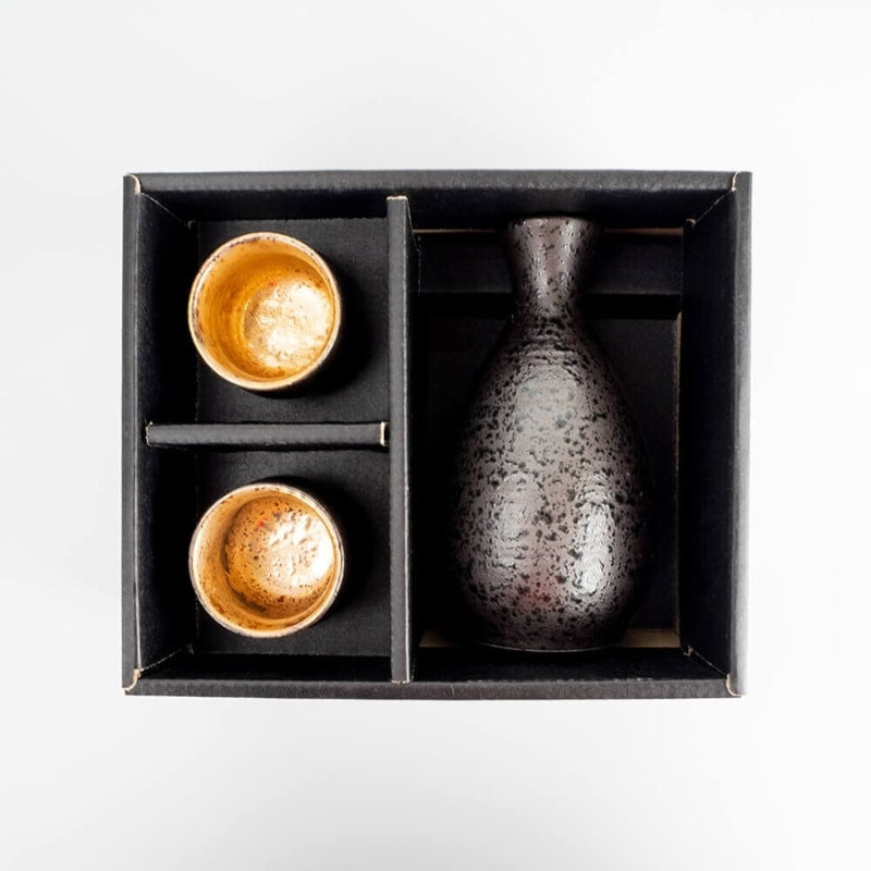 Japanisches Sake-Set Gold