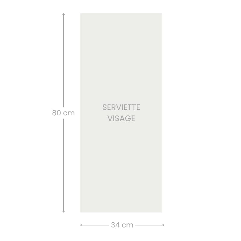 Serviette Visage Imabari Bicolore Bleu