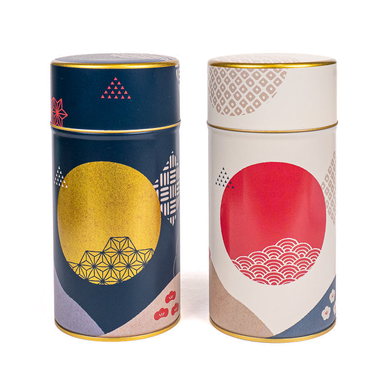 Set aus Zwei Metall-Teedosen - Sonne & Mond