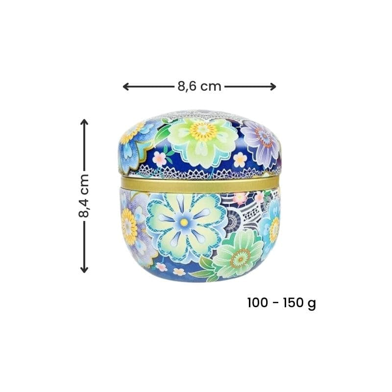 Set aus Zwei Teedosen - Japanische Blumen
