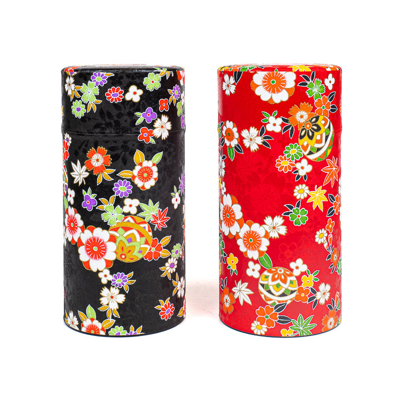 Set aus Zwei Teedosen mit Washi-Papier