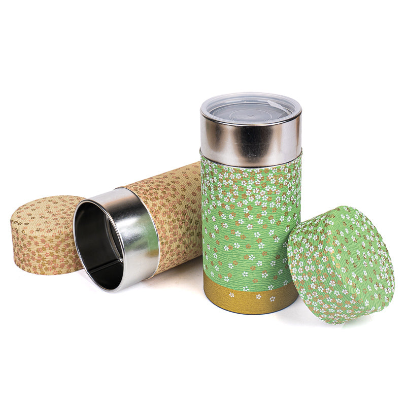 Set aus Zwei Teedosen mit Washi-Papier - Hanazono