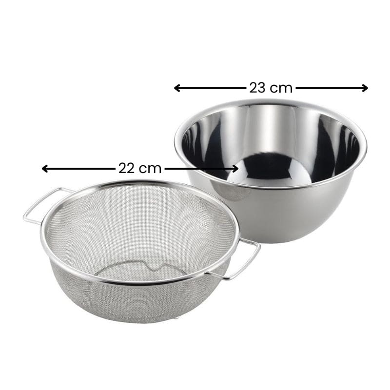 Set Japanische Reisschüssel & -sieb