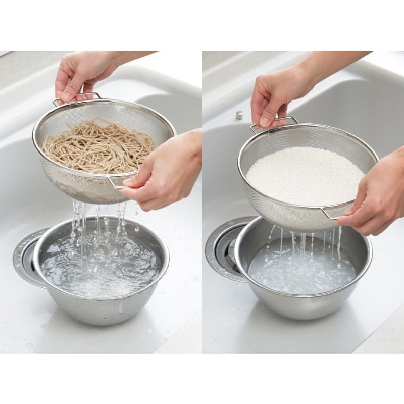 Set Japanische Reisschüssel & -sieb