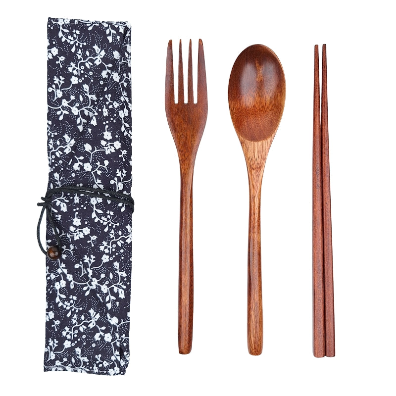 Besteckset Holz