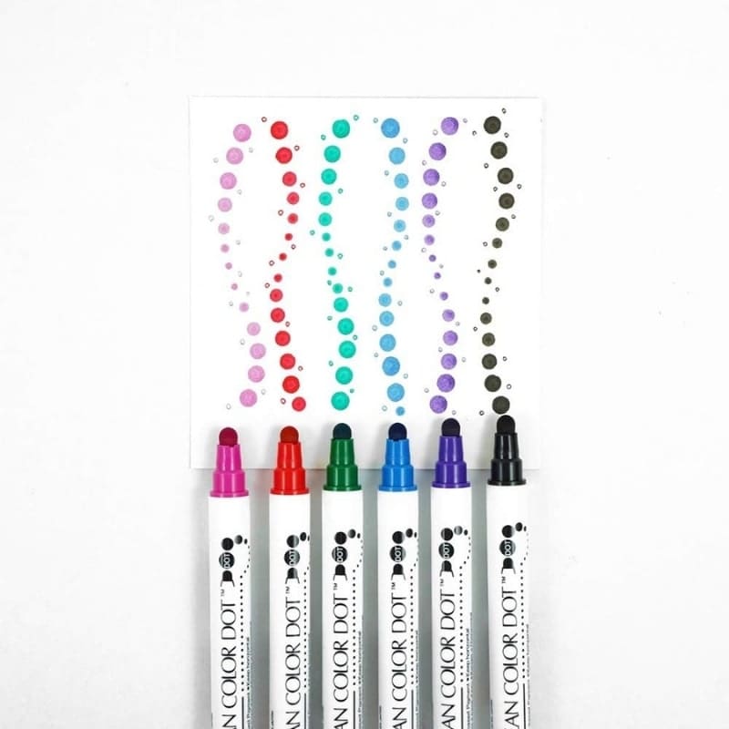 6er-Set Dot Double-Point Filzstifte