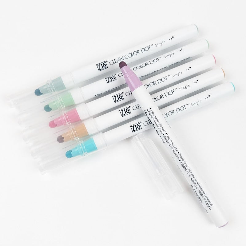 6er-Set Textmarker Dot Smoky