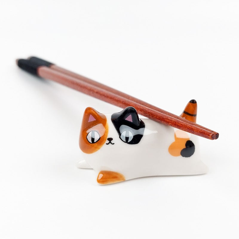 Set Drei Stäbchenhalter Katzen