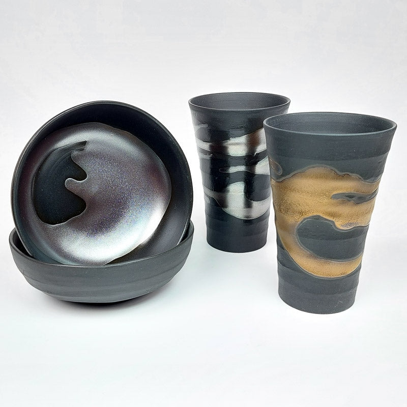 Set Japanische Tassen & Schalen