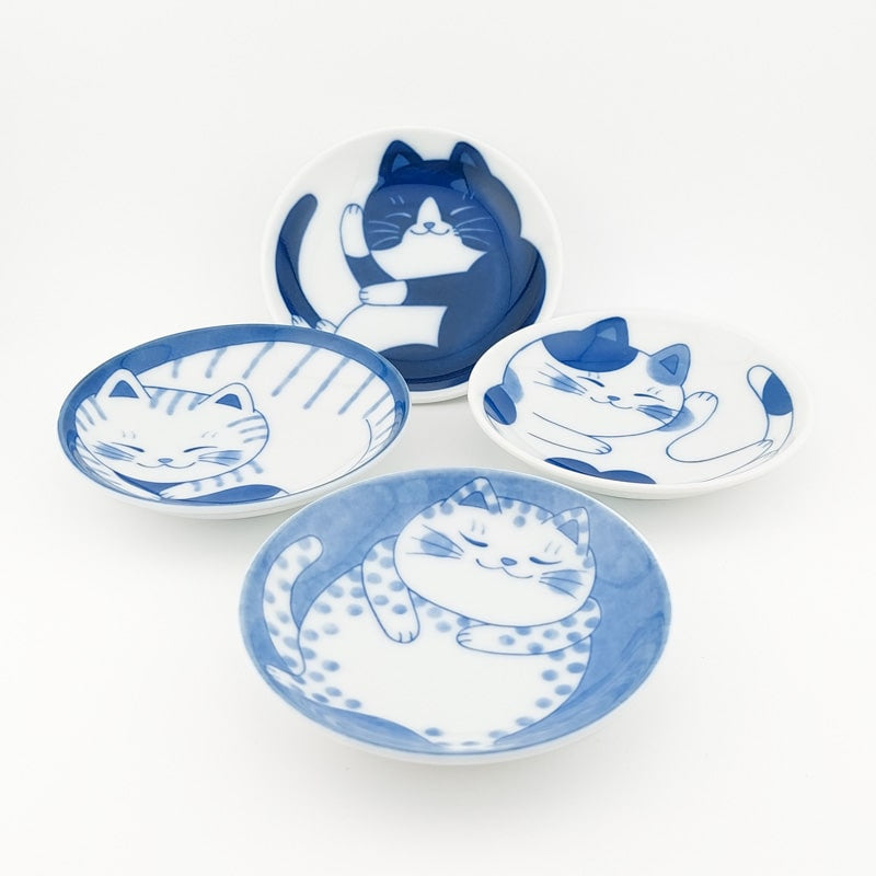 Set Kleine japanische Teller - Katze
